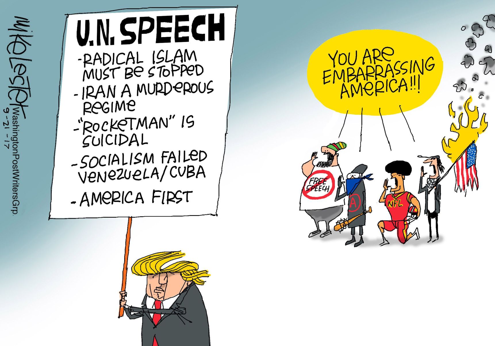 Mike Lester cartoon